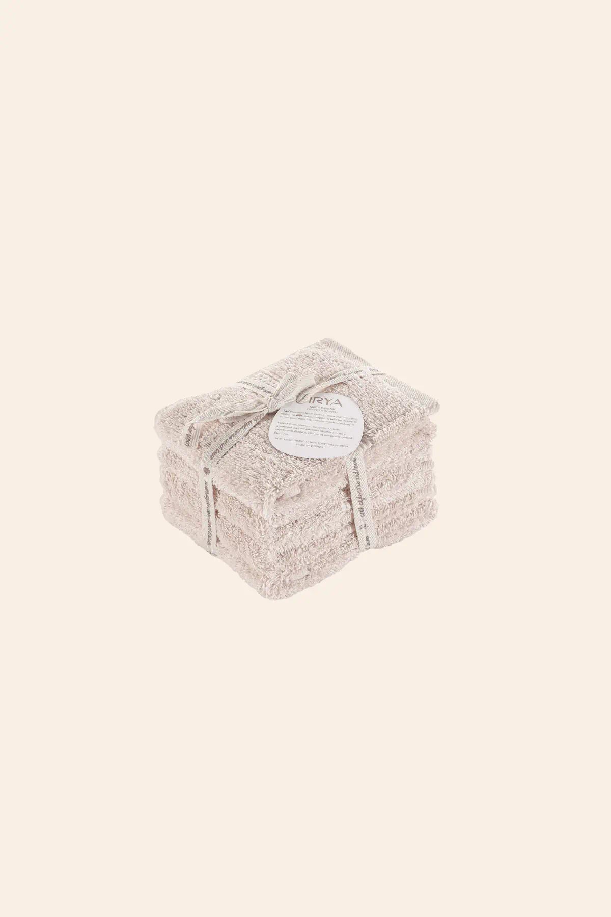 Mısır %100 Mısır Pamuğu Havlu Seti Oyster Beige