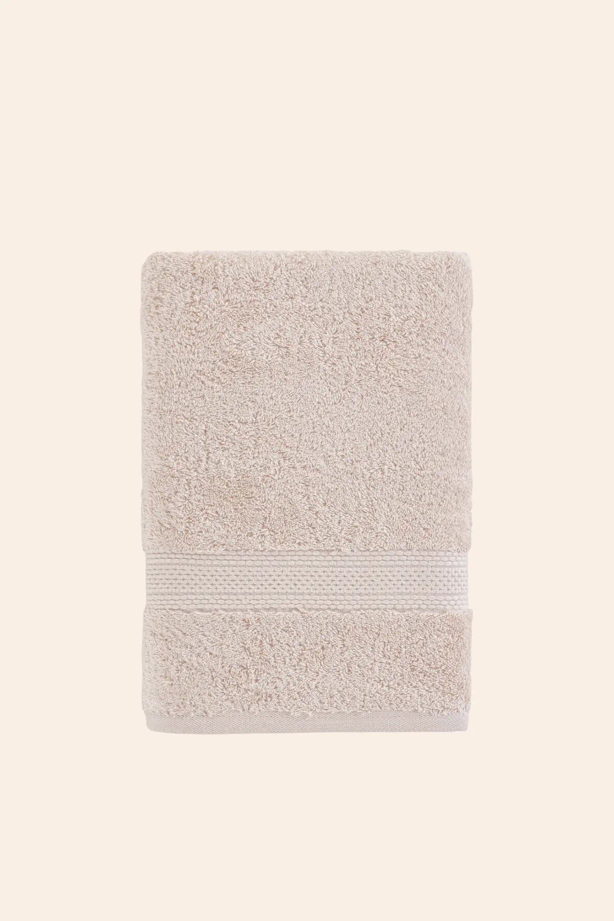 Mısır %100 Mısır Pamuğu Havlu Seti Oyster Beige