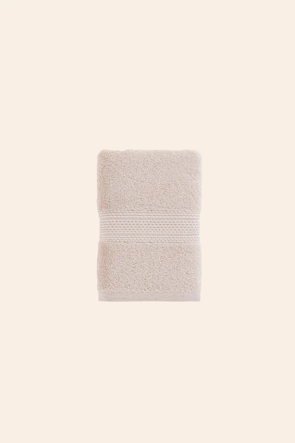 Mısır %100 Mısır Pamuğu Havlu Seti Oyster Beige