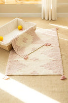 İRYA-Mistic 2’Li Takım Banyo Paspası %100 Pamuk 40X60 + 60X90 Pembe-Banyo Paspası-1-Milagron.com