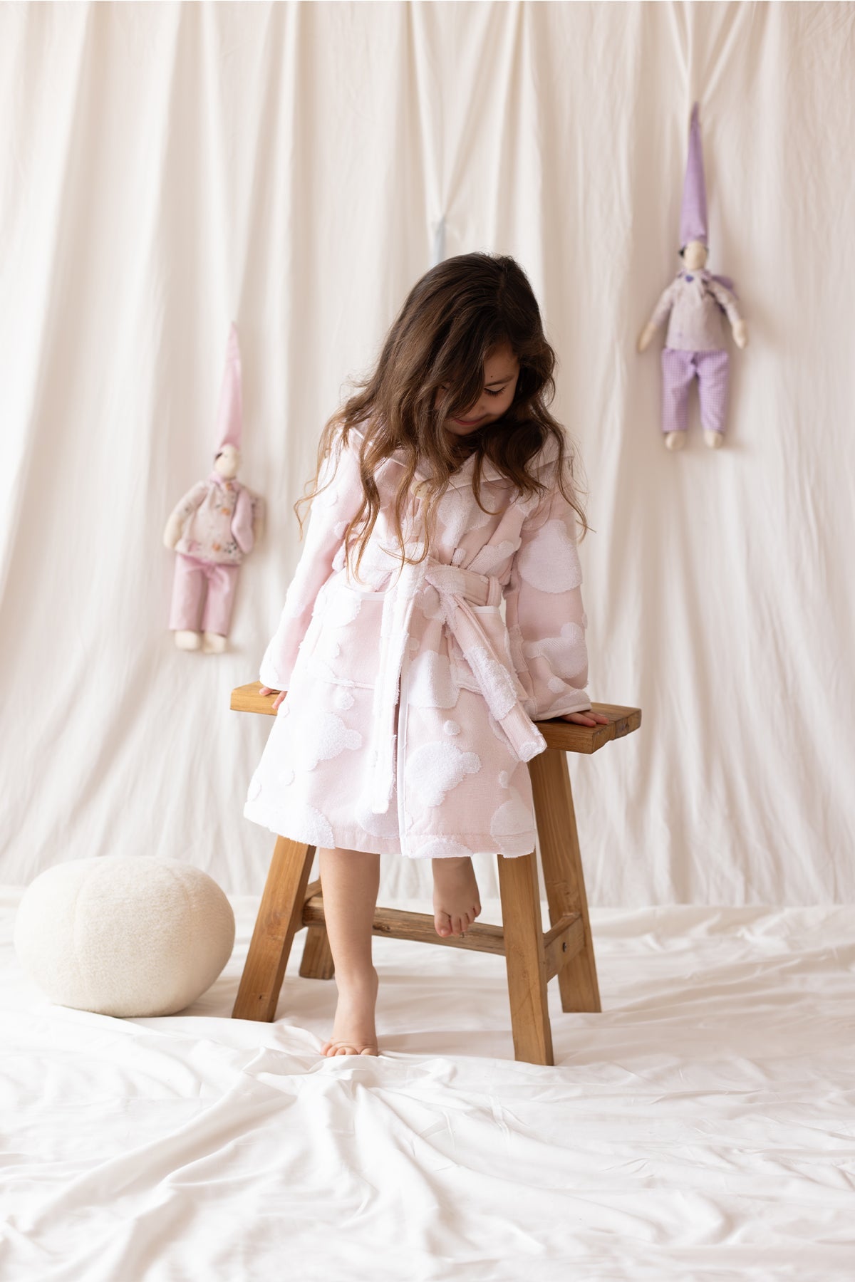 İRYA-My Little Bear Çocuk Bornoz Pembe-Bornoz-2-Milagron.com