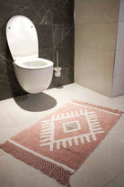 İRYA-Nell Tekli Banyo Paspası %100 Pamuk 60X90 Pembe-Paspas-3-Milagron.com