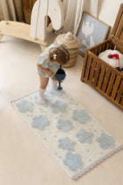 Olivia Tekli %100 Pamuk Banyo Paspası 60X100 Cm Early Blue/Lilac