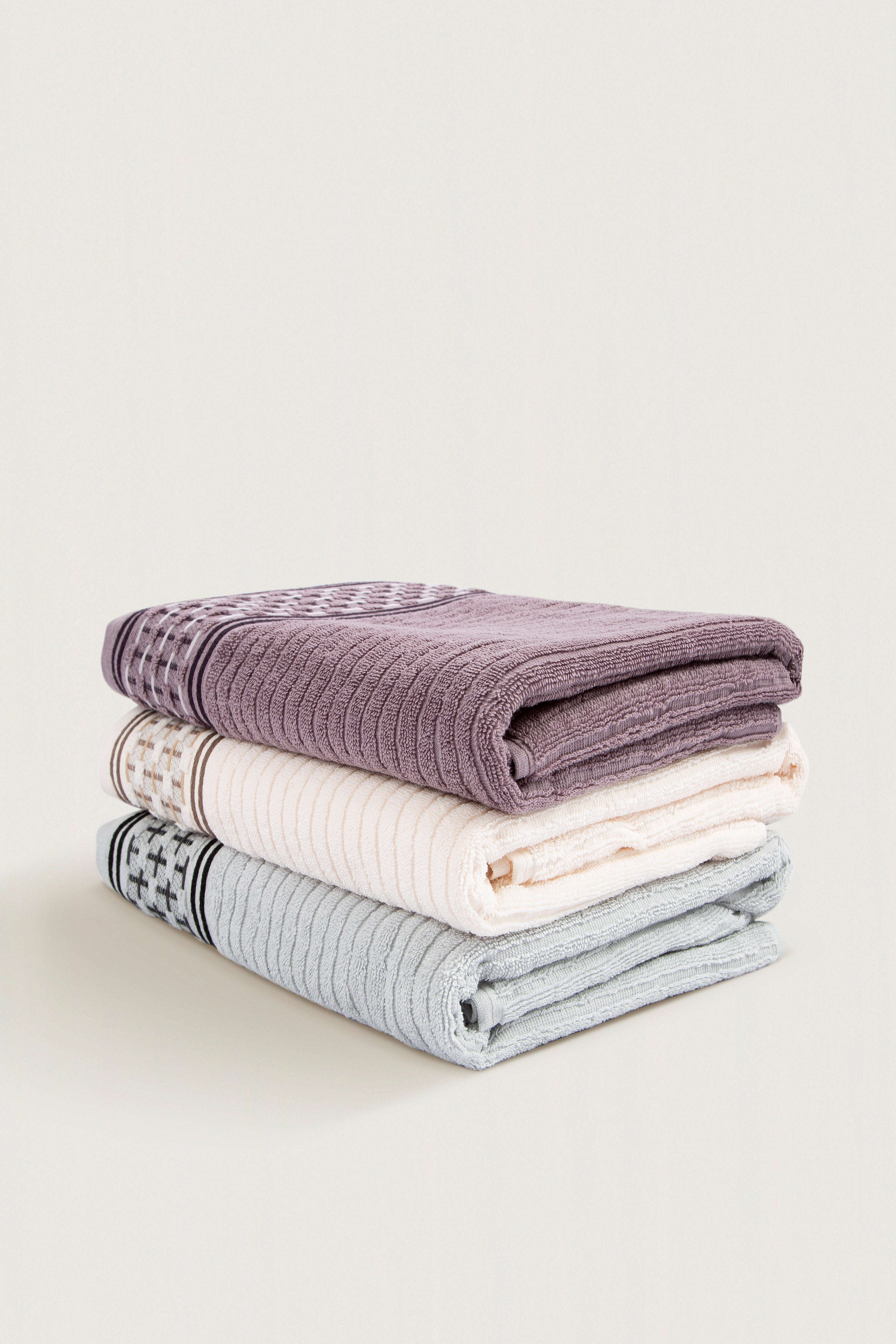 İRYA-Olwen Banyo Havlusu 70X140 Cm Gri-Havlu & Havlu Setleri-5-Milagron.com