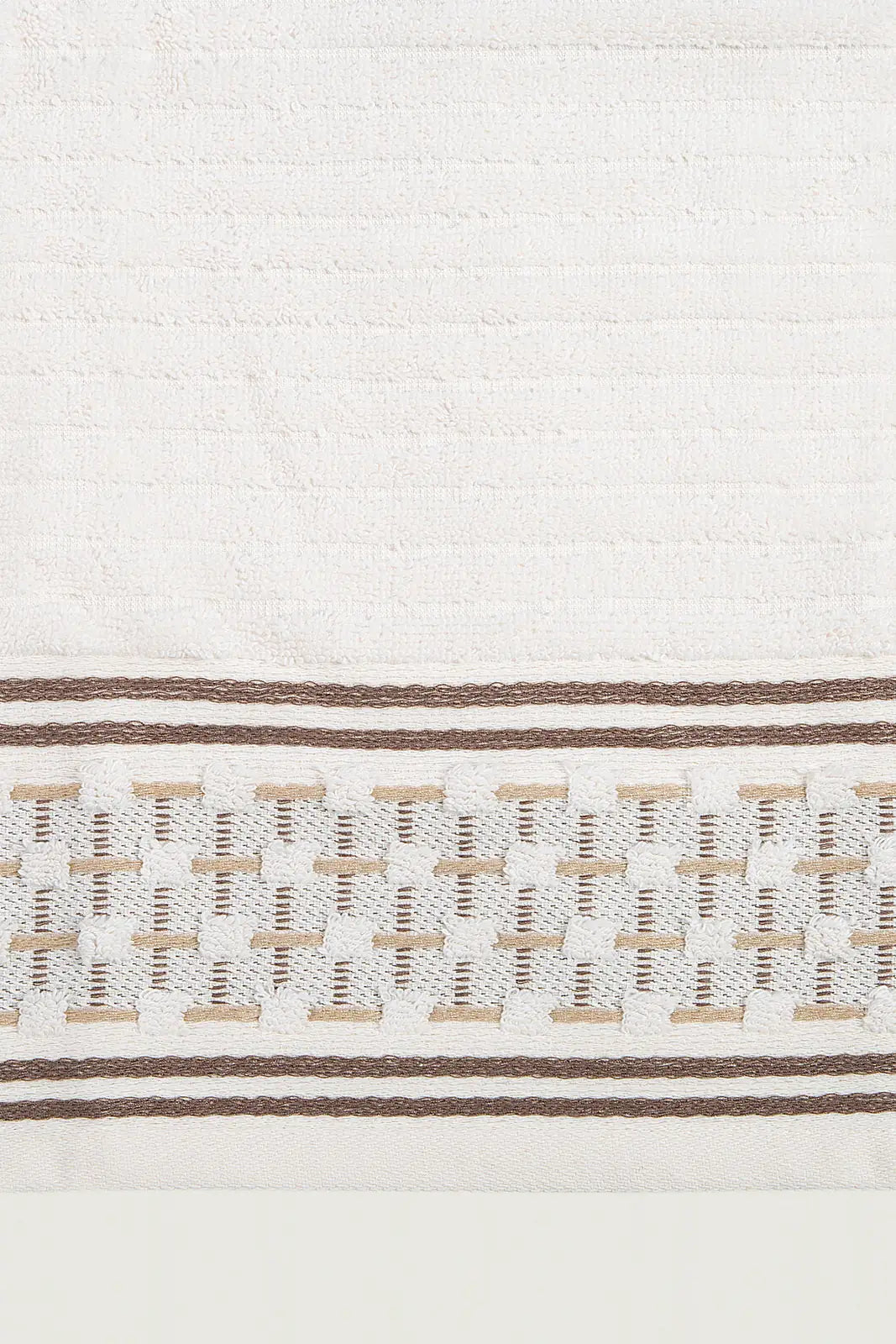 İRYA-Olwen Banyo Havlusu 90X150 Cm Ekru-Havlu & Havlu Setleri-5-Milagron.com