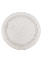 İRYA-Puffed Yuvarlak Banyo Paspası %100 Pamuk 100X100 Ekru-Banyo Paspası-8-Milagron.com
