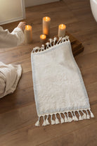 İRYA-Root Tekli Banyo Paspası %100 Pamuk 50X80 Cm Buz Mavi-Paspas-1-Milagron.com