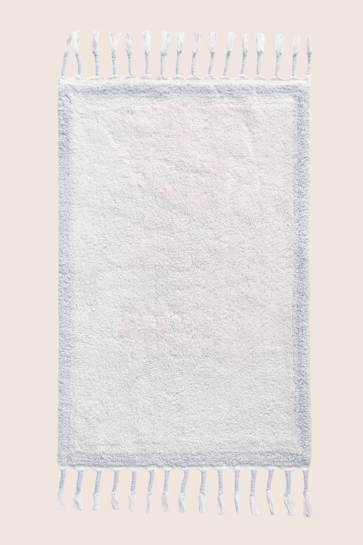 İRYA-Root Tekli Banyo Paspası %100 Pamuk 60X100 Cm Buz Mavi-Paspas-2-Milagron.com