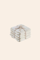 Scallop %100 Pamuk Havlu Seti Ecru+Desert Sand
