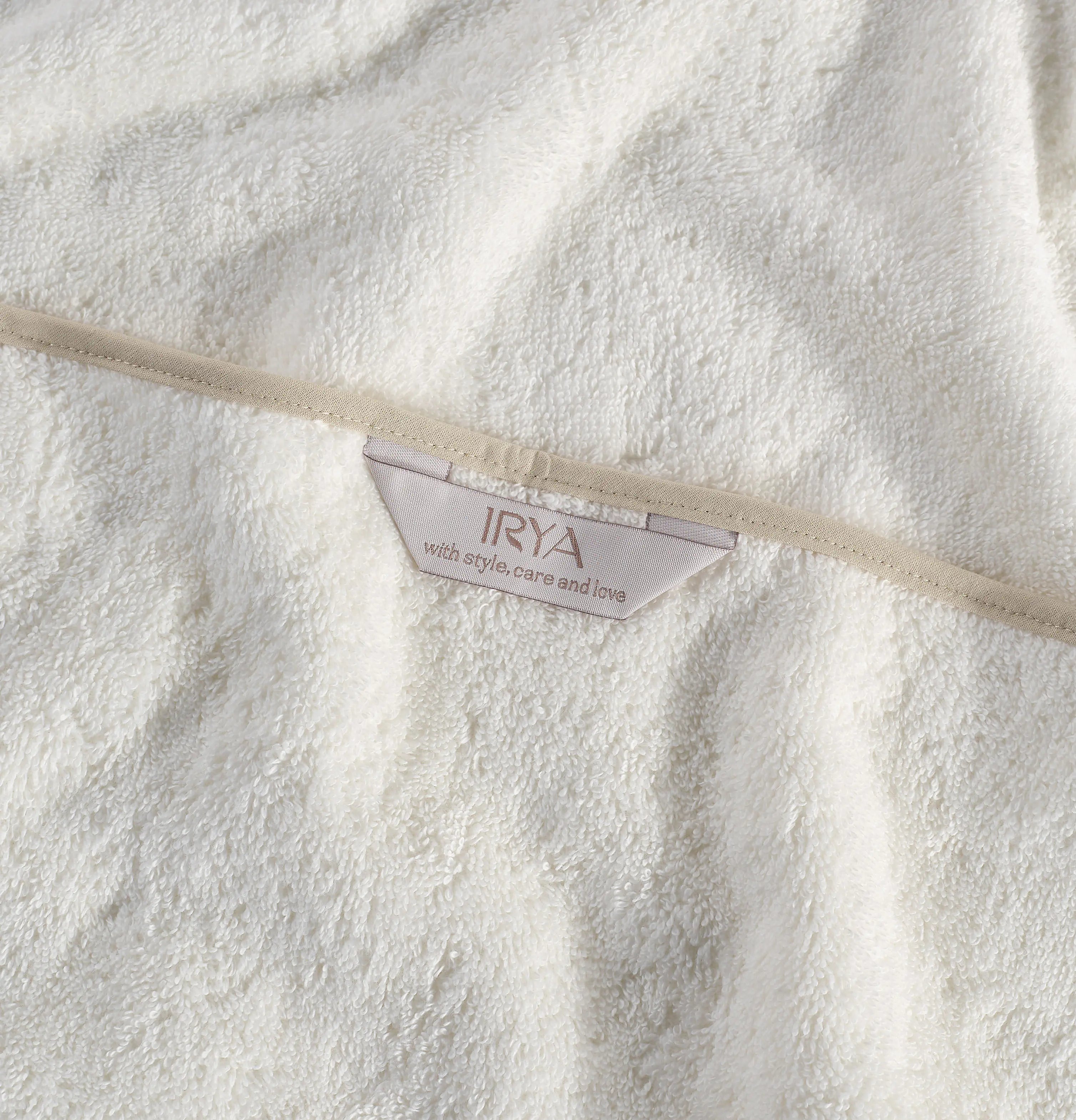 Scallop %100 Pamuk Havlu Seti Ecru+Desert Sand