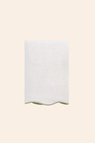 Scallop %100 Pamuk Havlu Seti Ecru+Olive