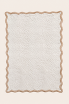 Scallop Tekli Bambu Banyo Paspası 100X150 Cm Bej