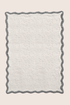 Scallop Tekli Bambu Banyo Paspası 100X150 Cm Gri