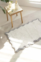 İRYA-Scallop Tekli Banyo Paspası Bambu 60X100 Gri-Paspas-1-Milagron.com