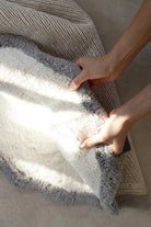İRYA-Scallop Tekli Banyo Paspası Bambu 60X100 Gri-Paspas-2-Milagron.com
