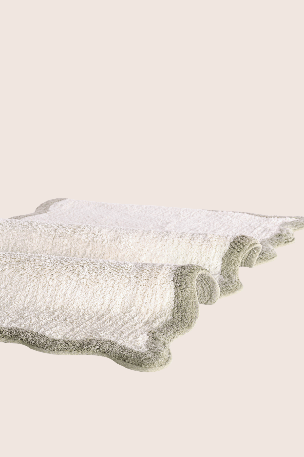 İRYA-Scallop Tekli Banyo Paspası Bambu 60X100 Yeşil-Paspas-5-Milagron.com
