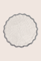 İRYA-Scallop Yuvarlak Banyo Paspası Bambu 90X90 Gri-Paspas-4-Milagron.com