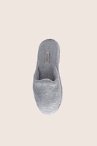 İRYA-Sedef Bambu Unisex Kalın Tabanlı Havlu Terlik Gri-Sandalet & Terlik-2-Milagron.com