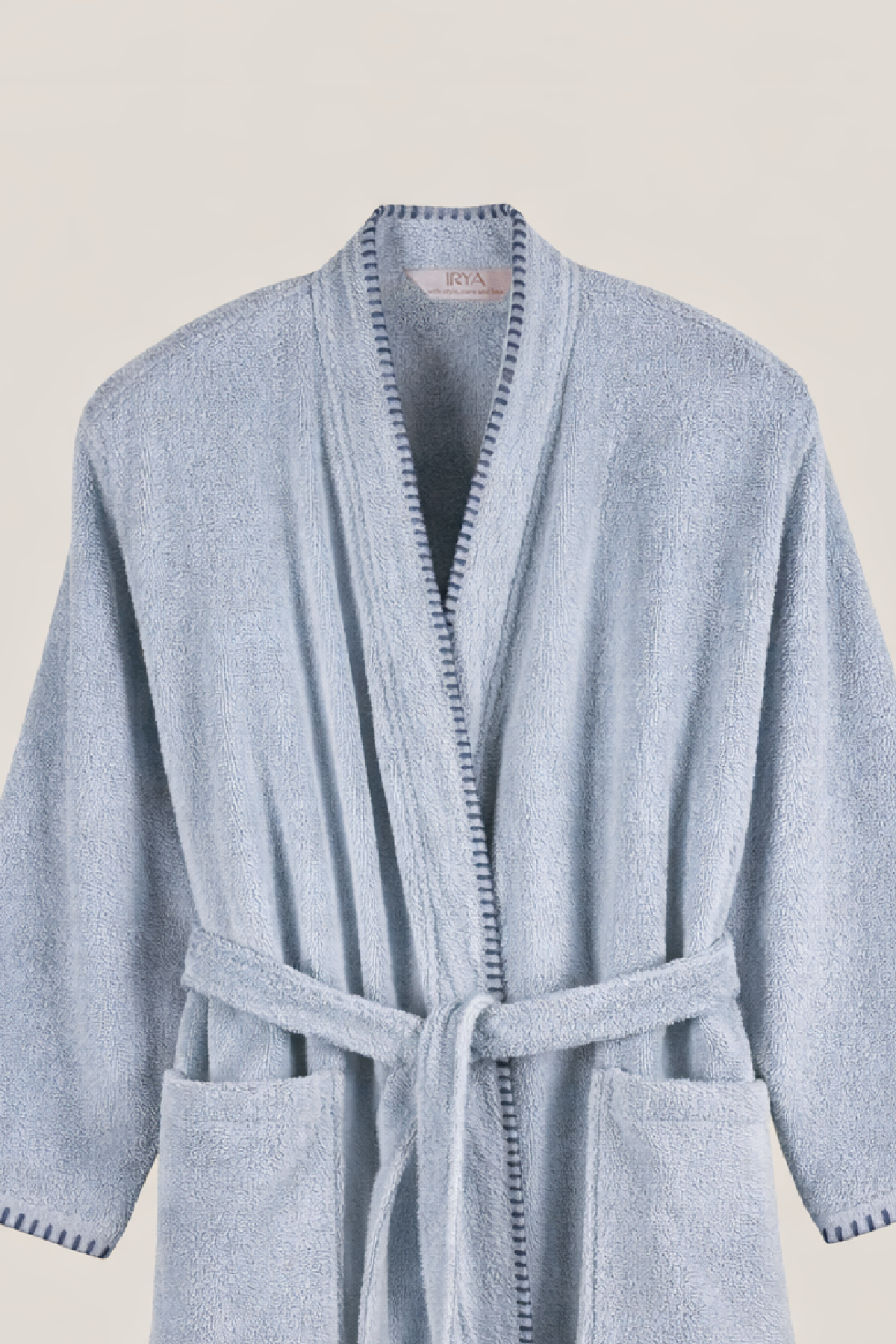 Shadow %100 Pamuk Erkek Bornoz Misty Blue