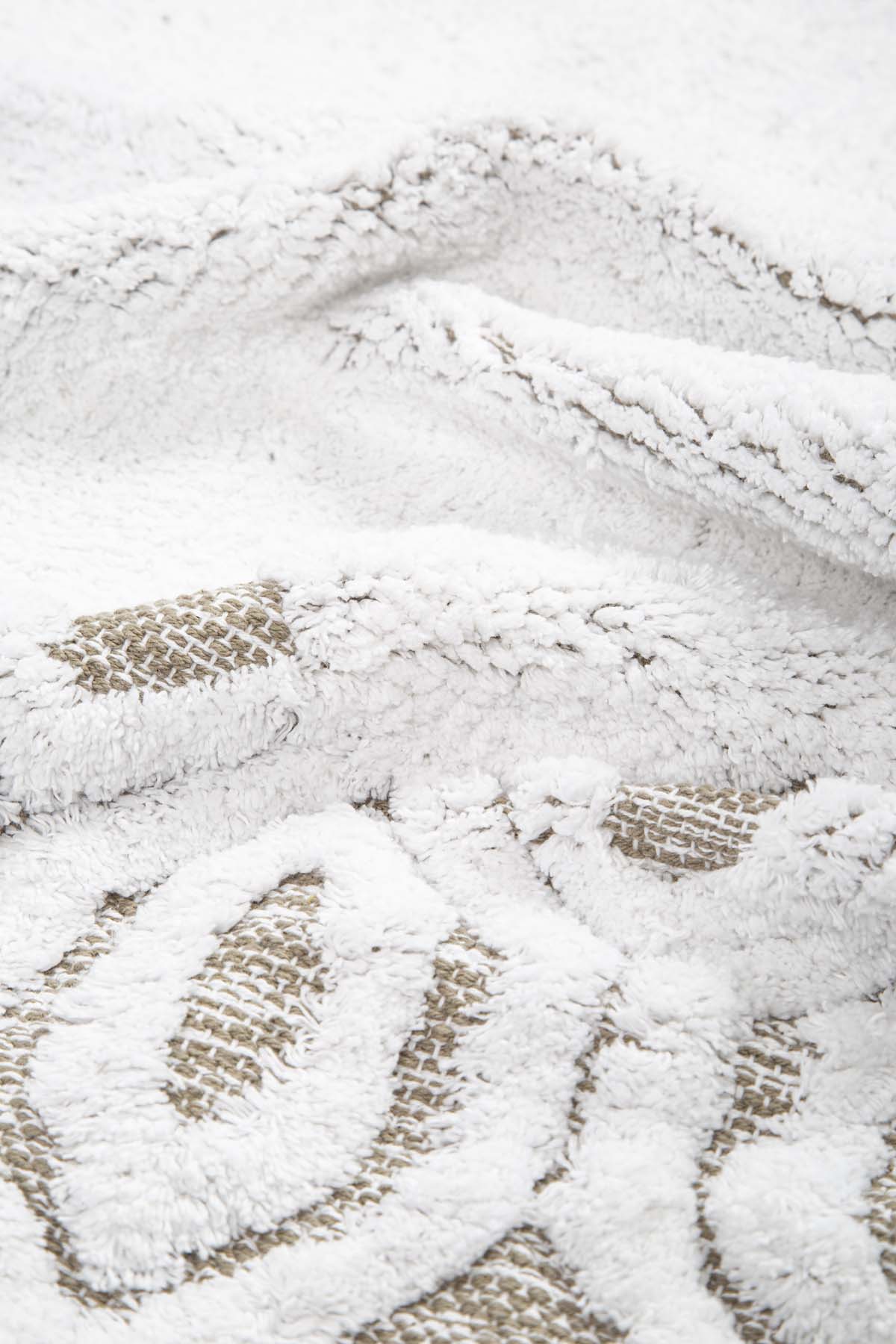 İRYA-Sherry 2’Li Takım Banyo Paspası %100 Pamuk 40X60 + 60X90 Bej-Paspas-6-Milagron.com