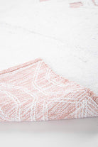 İRYA-Sherry Tekli Banyo Paspası %100 Pamuk 70X110 Pembe-Paspas-6-Milagron.com