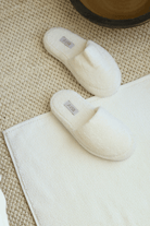 İRYA-Solena Unisex Kalın Tabanlı Havlu Terlik Ekru-Sandalet & Terlik-1-Milagron.com