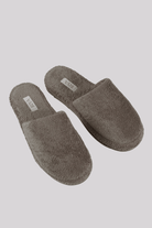 İRYA-Solena Unisex Kalın Tabanlı Havlu Terlik Gri-Sandalet & Terlik-10-Milagron.com