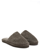 İRYA-Solena Unisex Kalın Tabanlı Havlu Terlik Gri-Sandalet & Terlik-6-Milagron.com