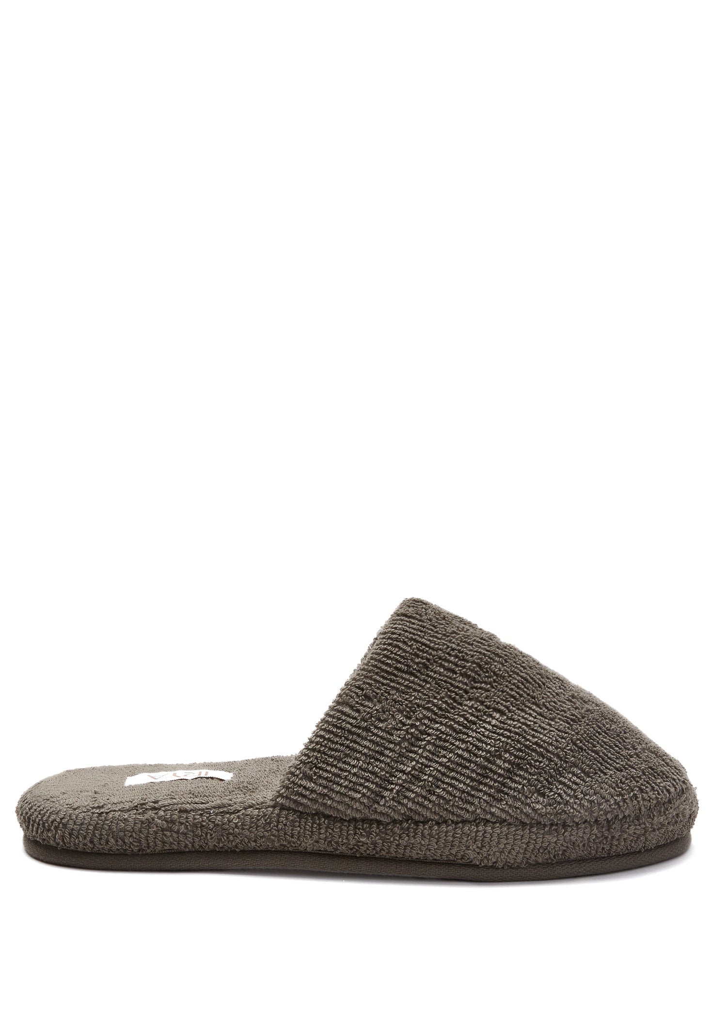 İRYA-Solena Unisex Kalın Tabanlı Havlu Terlik Gri-Sandalet & Terlik-9-Milagron.com