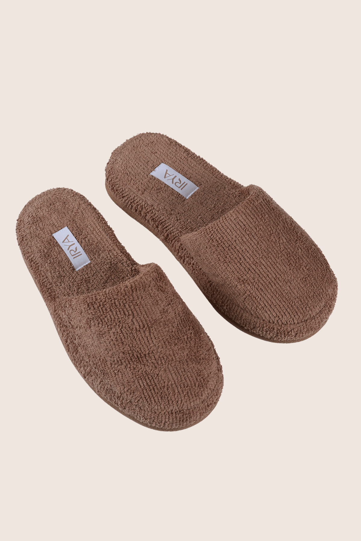 İRYA-Solena Unisex Kalın Tabanlı Havlu Terlik Kahve-Sandalet & Terlik-1-Milagron.com