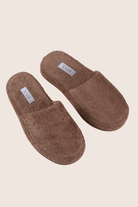 İRYA-Solena Unisex Kalın Tabanlı Havlu Terlik Kahve-Sandalet & Terlik-1-Milagron.com