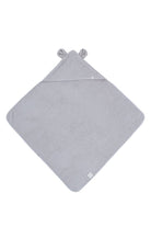İRYA-Tiny Bear Organik Pamuk Bebek Kundak Gri 75X75-Kundak-3-Milagron.com