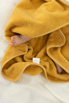İRYA-Tiny Bear Organik Pamuk Bebek Kundak Hardal 75X75-Kundak-2-Milagron.com