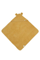 İRYA-Tiny Bear Organik Pamuk Bebek Kundak Hardal 75X75-Kundak-3-Milagron.com
