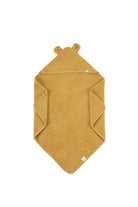 İRYA-Tiny Bear Organik Pamuk Bebek Kundak Hardal 75X75-Kundak-6-Milagron.com