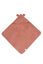 İRYA-Tiny Bear Organik Pamuk Bebek Kundak Kiremit 75X75-Kundak-2-Milagron.com