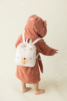 İRYA-Tiny Bear Organik Pamuk Çocuk Bornoz Kiremit-Bornoz-2-Milagron.com