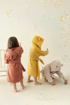 İRYA-Tiny Bear Organik Pamuk Çocuk Bornoz Kiremit-Bornoz-4-Milagron.com
