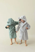 İRYA-Tiny Bear Organik Pamuk Çocuk Bornoz Mint-Bornoz-2-Milagron.com