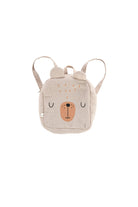İRYA-Tiny Bear Organik Pamuk Müslin Çocuk Çantası Bej-Tote Bag-2-Milagron.com