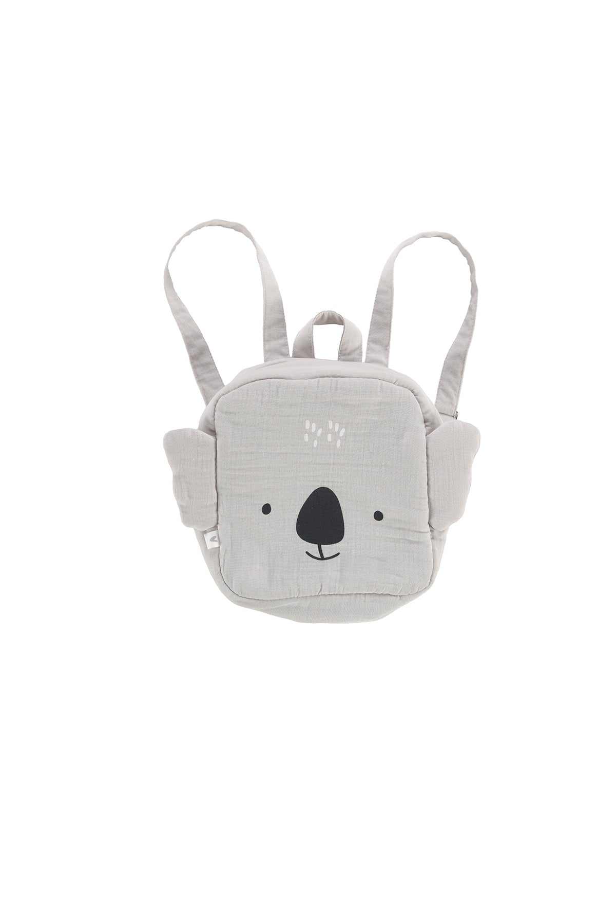 İRYA-Tiny Koala Organik Pamuk Müslin Çocuk Çantası Gri-Tote Bag-2-Milagron.com