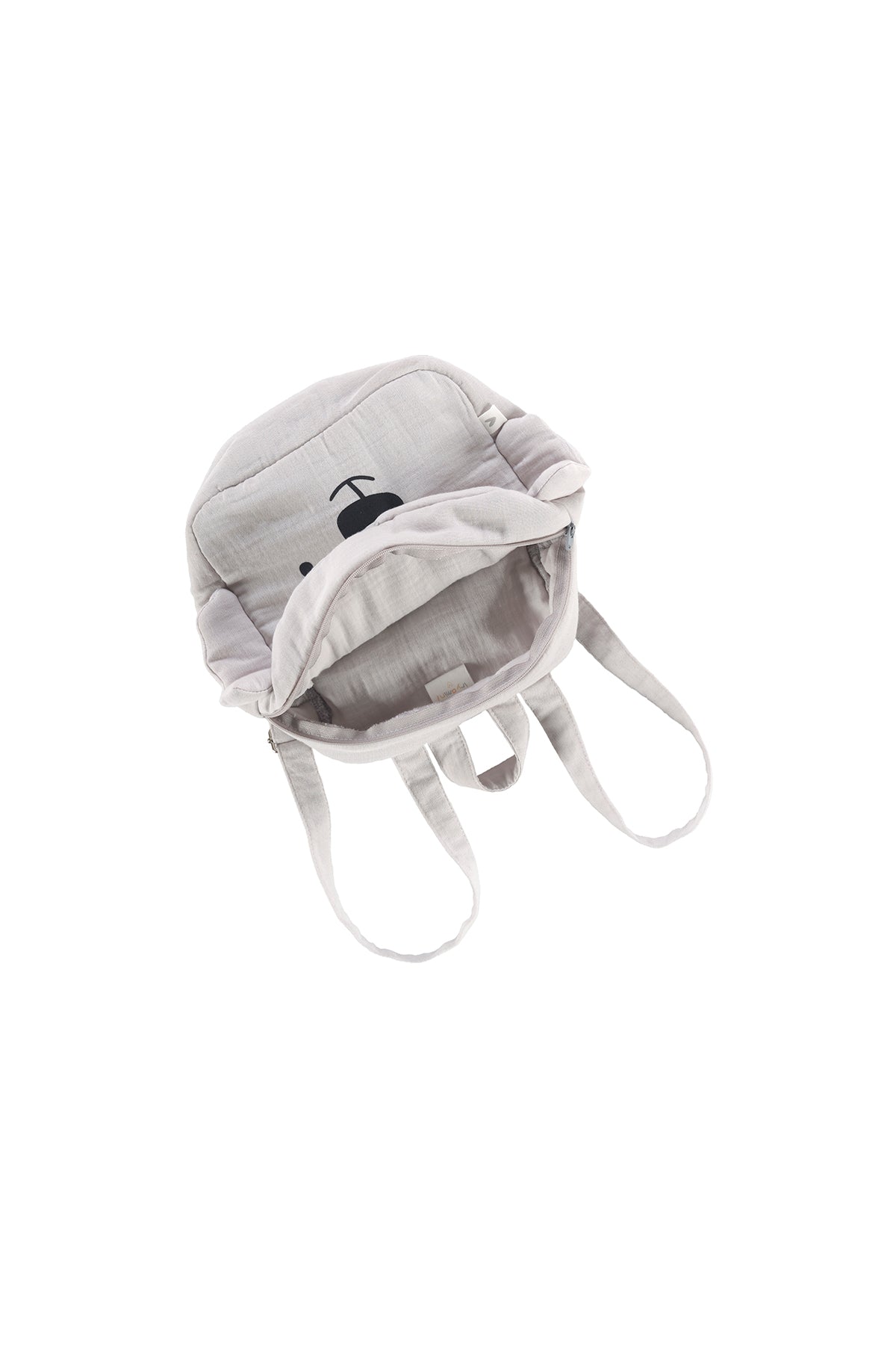 İRYA-Tiny Koala Organik Pamuk Müslin Çocuk Çantası Gri-Tote Bag-4-Milagron.com