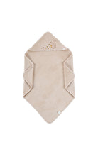 İRYA-Tiny Squirrel Organik Pamuk Nakışlı Bebek Kundak Bej 75X75-Kundak-3-Milagron.com