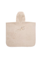 İRYA-Tiny Squirrel Organik Pamuk Nakışlı Çocuk Panço Bej-Panço-3-Milagron.com