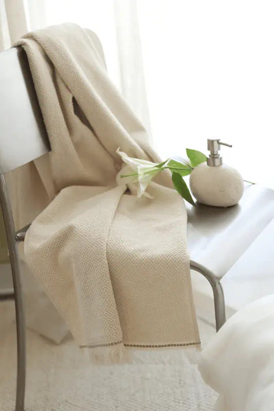 Travertine Sıvı Sabunluk Açık Bej