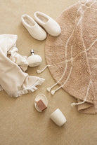İRYA-Travertine Yuvarlak Banyo Paspası %100 Pamuk 100X100 Kahverengi-Paspas-2-Milagron.com