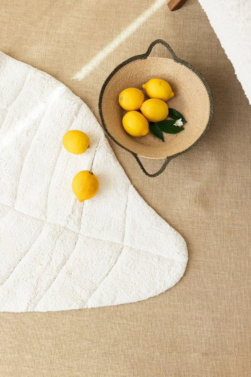 İRYA-Tropic Tekli Banyo Paspası %100 Pamuk 70X110 Cm Ekru-Paspas-2-Milagron.com