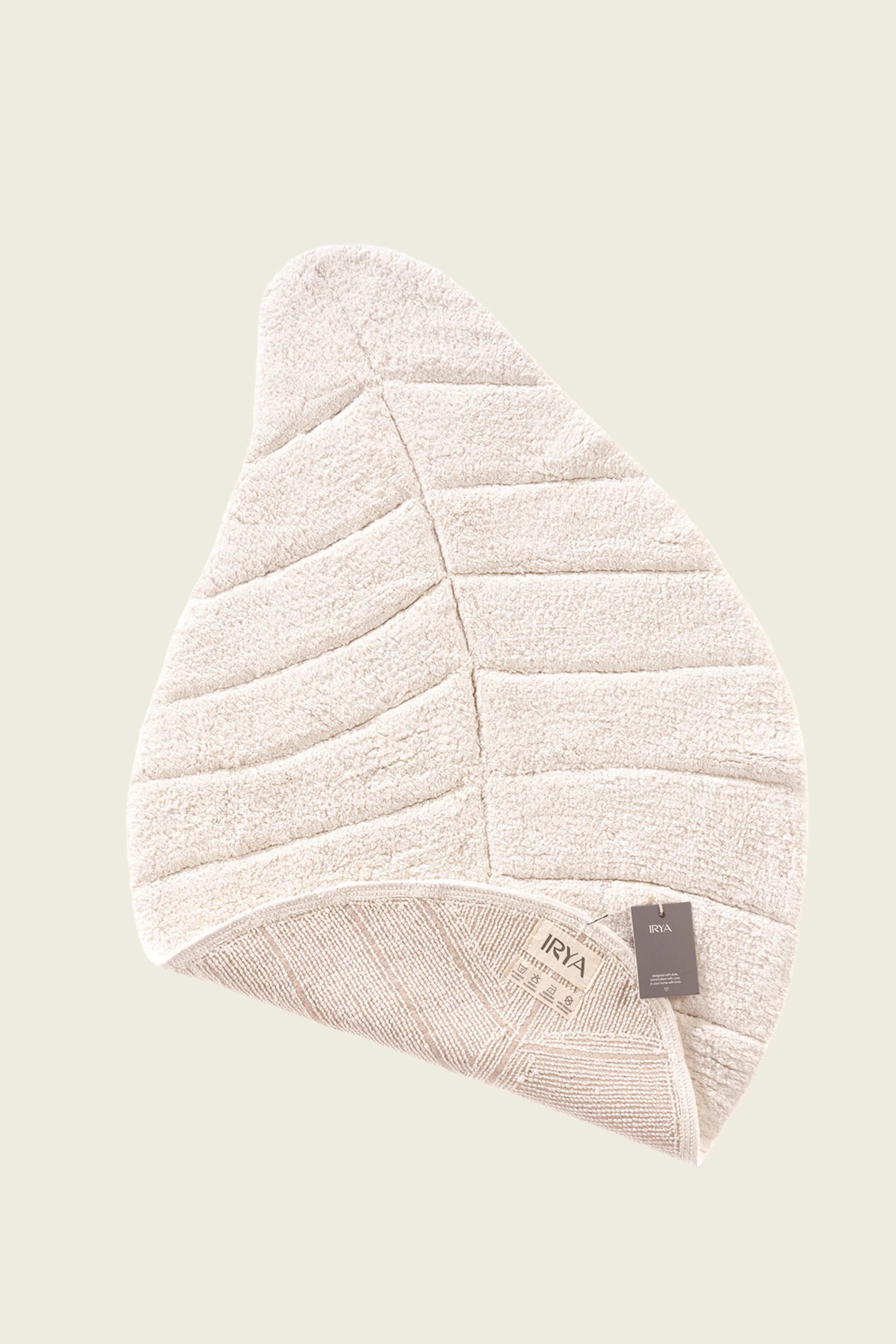 İRYA-Tropic Tekli Banyo Paspası %100 Pamuk 70X110 Cm Ekru-Paspas-4-Milagron.com