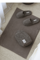 Irya-Velluna Tekli Havlu Banyo Paspası 50x80 Gri-Banyo Paspası-3-Milagron.com