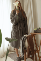 Irya-Velluna Tekli Havlu Banyo Paspası 50x80 Gri-Banyo Paspası-5-Milagron.com